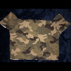 Camo Crop Top